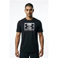 Under Armour® T-Shirt UA M BOXED SPORTS UPDATED SS mit Rundhalsausschnitt, aus Baumwolle und Polyester, pflegeleicht