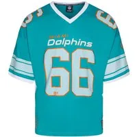 Recovered T-Shirt Miami Dolphins NFL Mesh Oversized Top Jersey Trikot Türkis Recovered (1-tlg)