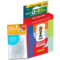 Panini Sammelkarte World Cup 2026 Sticker - 1 Eco-Blister #2 (13 Tüten)+ Hüllen