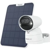 Reolink Überwachungskamera Argus Track mit Solarpanel 4K Wlan Akku (Außenbereich, Innenbereich, 5/2,4 GHz Wifi,8MP Farbnachtsicht,Intelligente Erkennung,2-Wege-Audio)