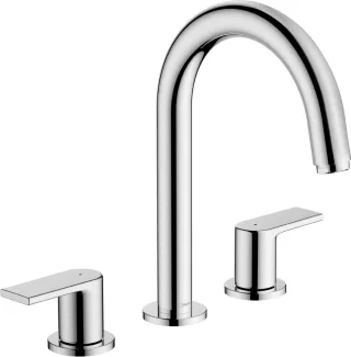 Hansgrohe 3-Loch Waschtischarmatur Vernis Shape chrom, 71563000 71563000