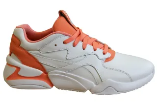 Puma Nova X Pantone 2 Living Coral Leder Schnürung Womens Trainer 371211 01