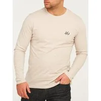 Jack & Jones Langarmshirt JCORISE INFINITY TEE LS CREW NECK Herren Langarmshirt Unifarben Basic Stretch Longsleeve Shirt Baumwolle