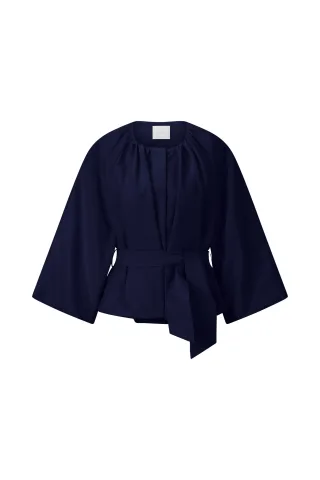 Rich & Royal - Balloon Shape Jacket midnight blue - Gr. - 40
