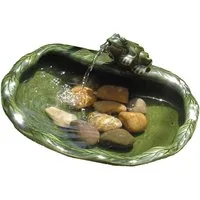 Smart Garden Wasserspiel Solar-Wasserbrunnen Keramik Frosch Garten Terrasse 16 x 37 x 32 cm, (1 tlg)