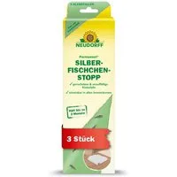Neudorff Insektenspray Permanent SilberfischchenStopp - Silberfischfalle - 3 Stück, Fängt effektiv Silberfische und Papierfische in allen Innenräumen, Geruchlose und insektizidfreie Klebefalle