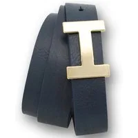 VITTOZZI Ledergürtel Gürtel, Buffalo 3cm, gold Schließe