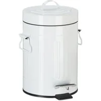 relaxdays Mülleimer Treteimer Vintage, 3 Liter