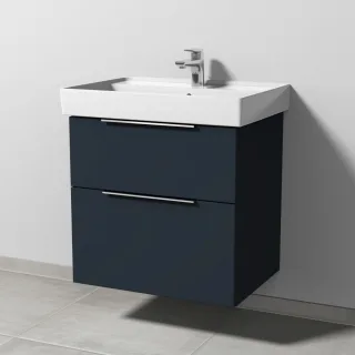 Sanipa 3way Waschtischunterbau zu Villeroy & Boch Collaro Waschtisch mit 2 Auszügen, Marine-Matt UP8351R
