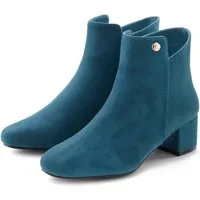LASCANA Sommerstiefelette Stiefelette mit bequemen Blockabsatz, Ankle Boots, Stiefel VEGAN