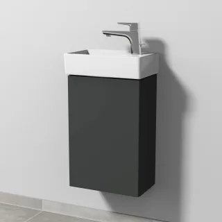Sanipa 3way Waschtischunterbau zu Villeroy & Boch Avento Waschtisch mit 1 Tür, Graphit-Matt SP6261B