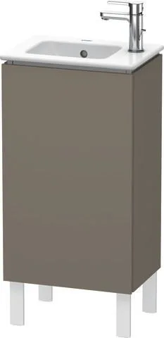 Duravit L-Cube Waschtischunterbau bodenstehend Flanell Grau Seidenmatt 420x294x704 mm - LC6273L9090 LC6273L9090