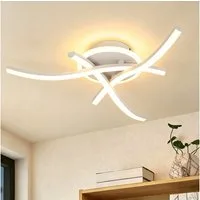 BlingBin Deckenleuchte LED Deckenlampe 21W, 3000K/4500K/6500K, LED Lampe 2100lm, Innenbeleuchtung, LED fest integriert, warmweiß, Naturweiß, Kaltweiß, Wohnzimmerlampe mit Memory Funktion für Schlafzimmer, Büro, Küche& Flur