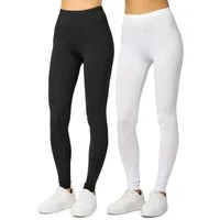 Merry Style Leggings 2er Pack Viskose Damen Lang Hose MS10-143 (2-tlg)