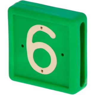 Kerbl Fußbandnummer, 1-stellig 10er Pack grün - 208426
