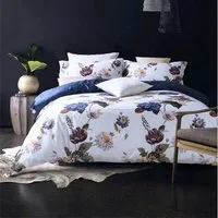 TRAUMSCHLAF Bettwäsche Dublin, Mako Satin, 2 teilig, florales Design mit seidigem Glanz
