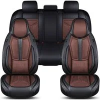BREMER SITZBEZÜGE Autositzbezug für Seat Ateca Bj ab 2016 (FS6), Set, 2-tlg., Komplettset Vorne und Hinten, in Schwarz/Braun