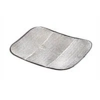 Alukissen (2 Stück), Camping-Sitzkissen silber