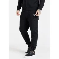 Siksilk Jogger Pants SikSilk Herren Schwarze Essential Cargo Jogginghose