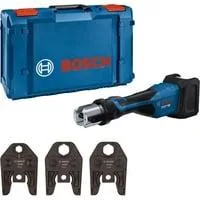 Akku-Presswerkzeug GPT 18V-32 Professional solo, 18Volt, Kit SV, Pressmaschine blau, ohne Akku und Ladegerät, 3 Pressbacken Standard SV, in L-BOXX
