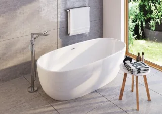 Neuesbad Serie 600 freistehende Acryl Badewanne, 1700x800x580mm NB1KDU_017W1