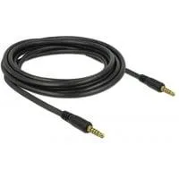Klinkenkabel 3,5mm 5Pin (Stecker) > 3,5mm 5Pin (Stecker) schwarz, 3 Meter