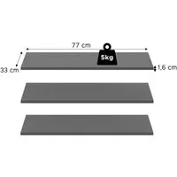Home affaire Einlegeboden 3er Set, Breite 77cm (3 St), in verschiedenen Farben erhältlich, Fachböden, Böden, E-Böden,Bodenset