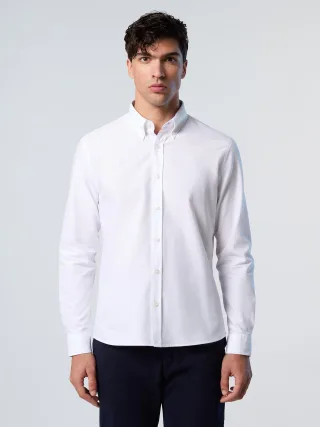 North Sails Hemd Oxford mit gesticktem Logo
