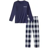 Buffalo Pyjama (Packung, 2 tlg., 1 Stück) Schlafanzug im coolen Karolook