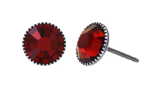 konplott - Ohrstecker - Black Jack rot