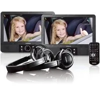 Lenco LENCO MES-415 Set 9" DVD-Player + Kopfhörer DVD-Player (Kindersicherung, Haltergungen & Kopfhörer im Lieferumfang)