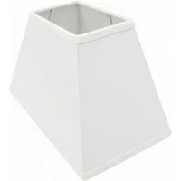 B&S Lampenschirm Lampenschirm rechteckig Velvet weiss B:30x20/T:15x10/H:18cm, Jinming