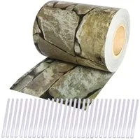 Plantiflex Sichtschutzstreifen Sichtschutz Rolle 35m blickdicht PVC Zaunfolie, (Sichtschutzfolie Windschutz, für Doppelstabmatten Zaun Sichtschutzrolle)