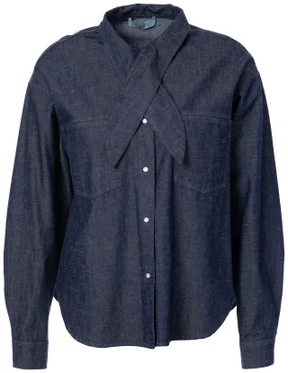 JcSophie - Plum blouse Dark denim - Gr. - 36