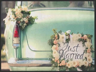Fussmatte Just Married 4964 | Größe: 60 cm x 45 cm