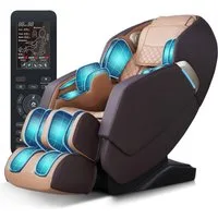 HealthRelife Massagesessel mit Zero-Gravity, 3D Shiatsu, Körperscan, SL-Schiene, beheizbarer (1-St), mit Relaxfunktion