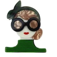 Ella Jonte Anstecknadel, Stilvolle Rockabella Brosche im Retro-Design – Einzigartiger Blickfang