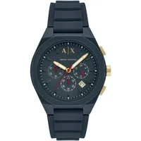 ARMANI EXCHANGE Chronograph SYNC AX4168, Quarzuhr, Armbanduhr, Herrenuhr, Silikonarmband, Datum, Stoppfunktion