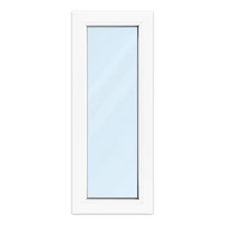 Fenster 40 x 100 cm, Kunststoff, Kömmerling 70 AD, Weiß, 400 x 1000 mm, festverglast, individuell online konfigurieren