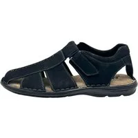 Nowaland Herren Echtleder Sandalen bequem Klettverschluss Sommer Sandale Echtleder, weiches Fußbett, flexibel und alltagstauglich
