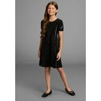 KIDSWORLD Jerseykleid Shirtkleid in Pailletten-Allover-Design Shirtkleid in Pailletten-Optik