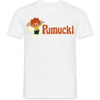 Spreadshirt T-Shirt Pumuckl Mit Frecher Pose Und Logo Schriftzug Männer T-Shirt (1-tlg)