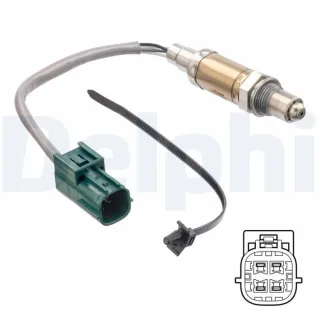 Delphi Lambdasonde vor Katalysator Nissan Micra K12 ES21195-12B1