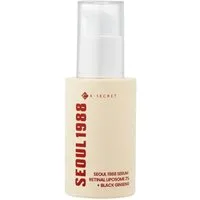 K-Secret Gesichtsserum Seoul 1988 Serum - Black Ginseng & Retinal Liposome 2 % - 30ml schnelleinziehend, für empfindliche Haut geeignet -, Anti-Aging-Formel, ohne Duftstoffe, K-Beauty