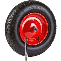 Grafner Schubkarren-Rad Schubkarrenrad luftbereift Metallfelge Achse 4.80/4.00-8PU (1 St), inkl. Achse