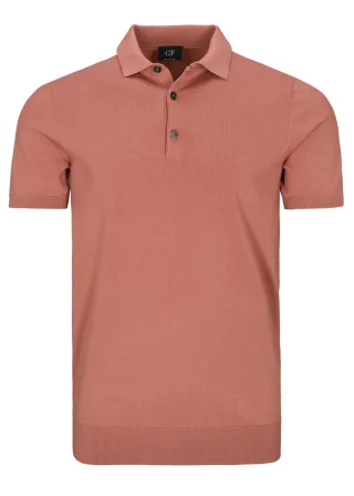 COMMANDER Finest Clothing - Polo-Pullover, 1/2 Arm dusty coral - Gr. - L