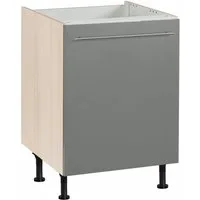 OPTIFIT Spülenschrank Bern 60 cm breit, mit 1 Tür, mit höhenverstellbaren Füßen, mit Metallgriff