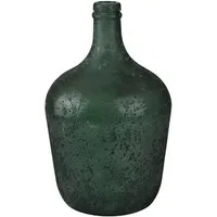 AM Design Dekovase Grüne Flaschenvase, aus recyceltem Glas – beständig und stilvoll