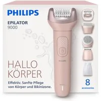 Philips Epilierer Series 9000 BRE719/00, Aufsätze: 7 St., nass und trocken verwendbar, mit 2 Geschwindigkeitsstufen