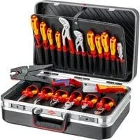 Werkzeugkoffer "Vision24" Elektro, Werkzeug-Set schwarz, 20-teilig